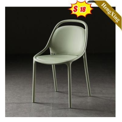 Wholesale Fashion Simple Design Modern Stacking Plastic Leisure Backrest Dining Chair
