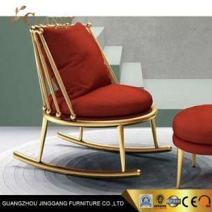 Modern Leisure Chair Stainelss Steel Living Room Upholstered Chair