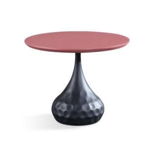 Trendy Round Wooden Corner Table for Modern Living Room (YR3416)