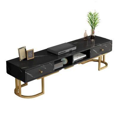 Faux Marble TV Cabinet and Coffee Table Set Modern Living Room Small Apartment TV Shelf Living Room Furniture TV Stand