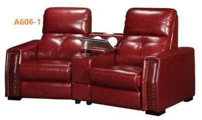 High Quality Home Cinema Leather Recliner, Leather Home Theater Sectional Furniture