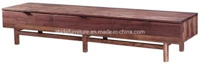 Home Furniture Chinese Solid Wood TV Stand Villa Hotel Apartment Living Room Bedroom Furniture Modern TV Cabinet with 3 Drawers