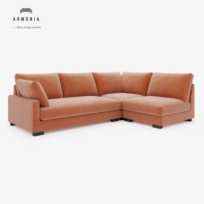 L Shape Couch Home F=Furniture Chesterfield Sofa with Good Price