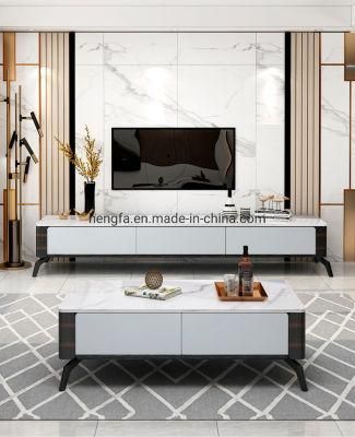 Modern Living Room Set Metal Furniture Customized Black Matte Legs TV Cabinet Stand
