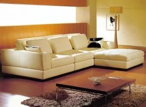 Modern Living Room Furniture Leather Sofa with Genuine Leather