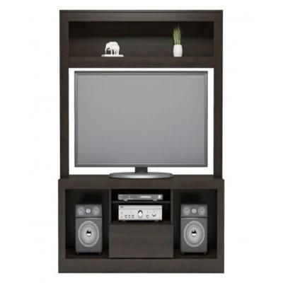 Direct Sale Custom Made Dark Brown Wood TV Stand/Cabinet