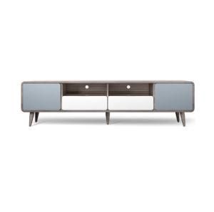 Modern Style Living Room Furniture Wooden Two Door TV Cabinet TV Stand Adjustable (other) Customized Panel, Panel modern 1set