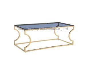 New Design Modern Coffee Table Home Furniture Stainless Steel Frame Coffee Table