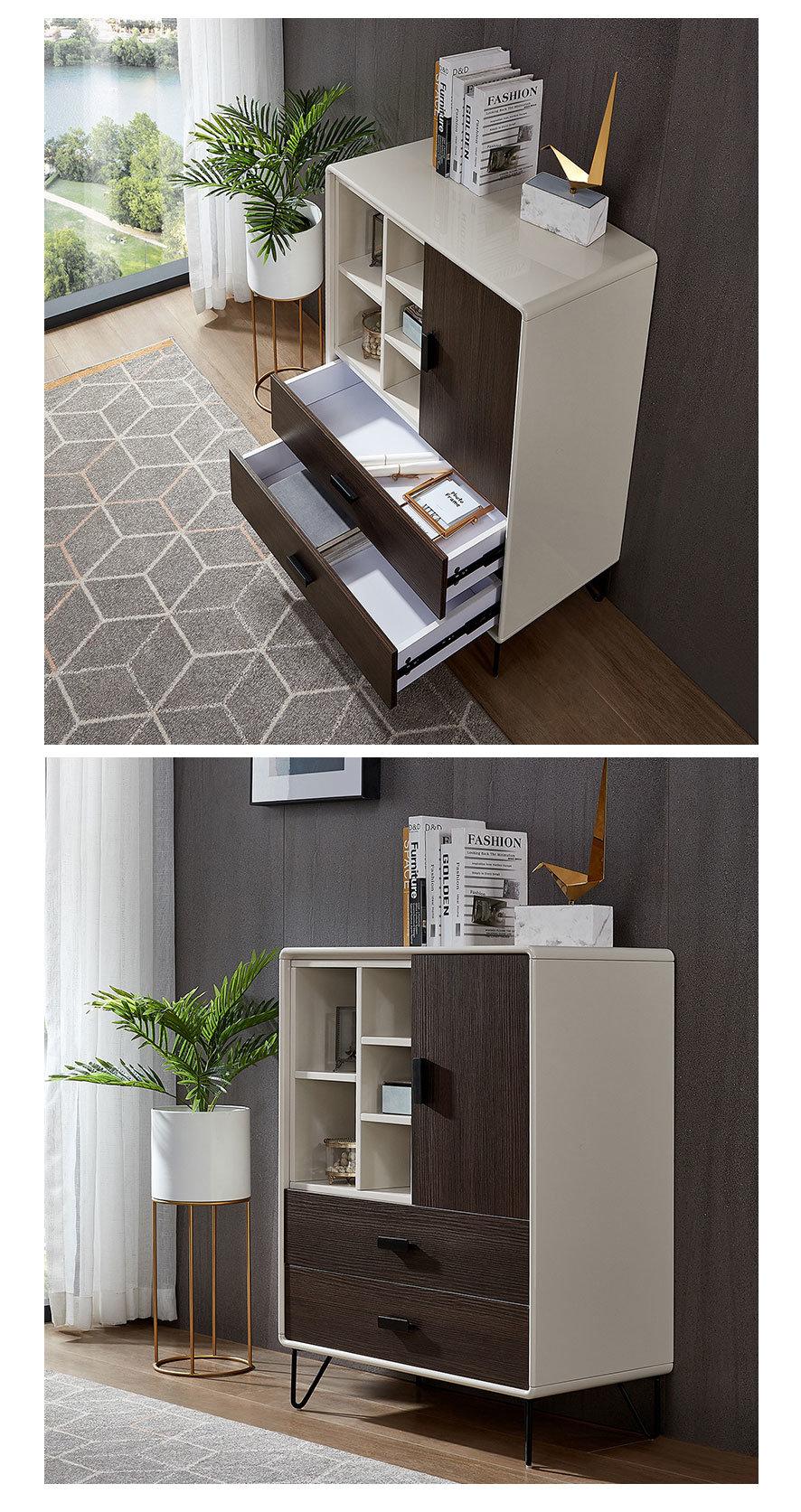 Middle Size Home Wooden Furniture Sideboard Kitchen MDF Cabinet