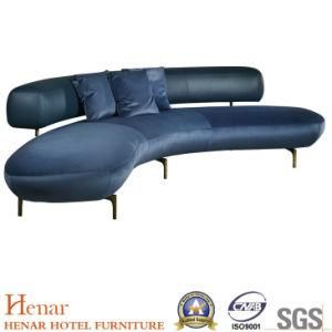 2019 Elegant High Quality Leisure Sofa with Golden Legs