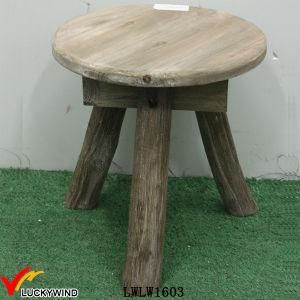 3 Leg Rustic Solid Wood Mini Coffee Table