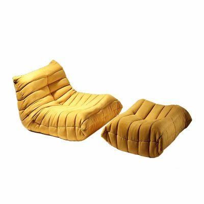 Hot Selling Injection Foam Fabric PU Leather Caterpillars Sofa Chair
