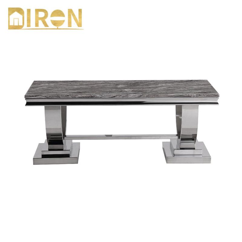 2021 New Style Home Furniture Hot Sale Stainless Steel Coffee Table Set