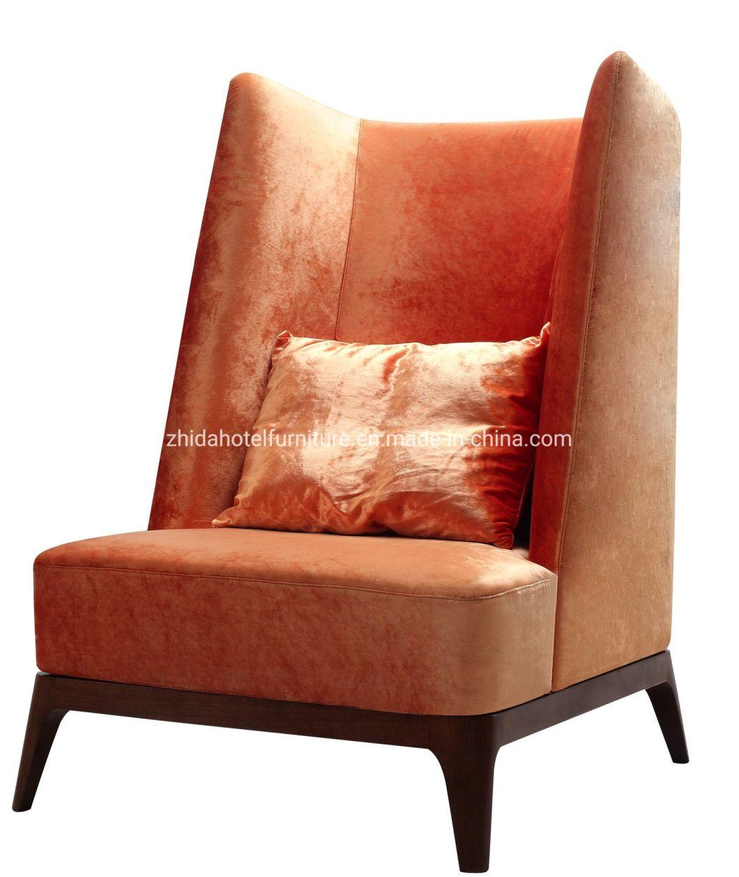 Modern High Back Fabric Modern Living Room Chair for Reception Area
