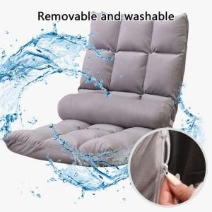 2021 Home Furniture Eight Grid Lazy Sofa Floor Rocking Chair Linen Lounge Recliner Foldable Sofa