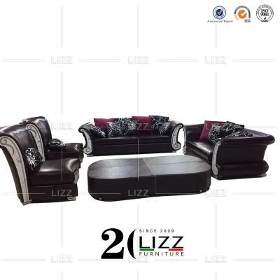 Fashion Living Room Genuine Leisure Leather Sofa Furniture Set