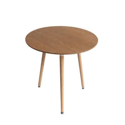 High-End Art Wooden Coffee Indoor Small Round Table