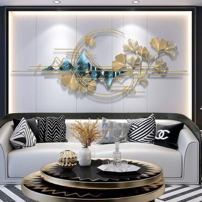 Logo Light Luxury Simple Wall Mural Hanging TV Background Wall Decor Festival Presents Pendant Wall Decoration