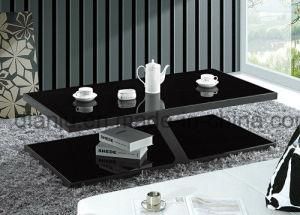 Furniture Black Glass Coffee Table (CT019L)
