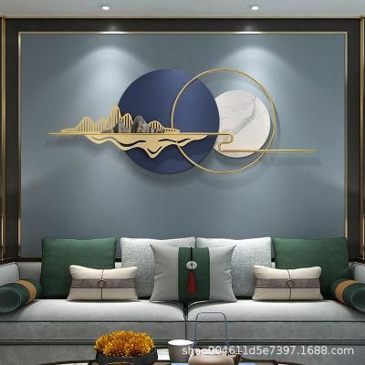 Light Luxury New Style Metal Wall Decoration Sofa Background Wall Hanging Creative Restaurant Wall Decoration