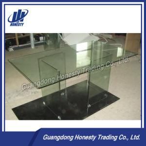DB010s New Arrival Morden Stylish Tempered Glass Dining Table