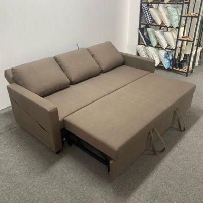 European Style Scratch Resistant Fabric Hotel Bedroom Leisure Folding Sofa Bed