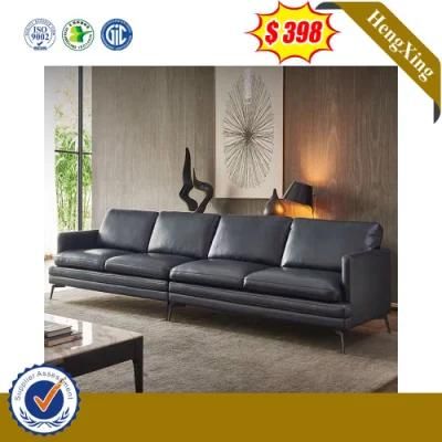 Modern Simple Style Home Living Room Cow Leather PVC Sofa