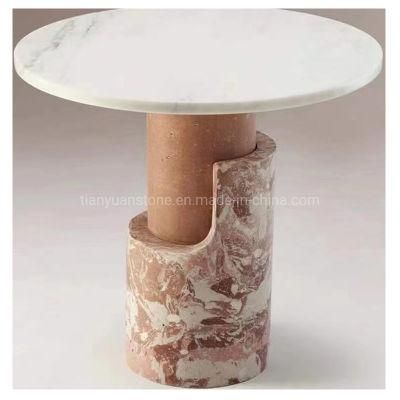 Marble Table Irrgular Solid Purple Marble Table for Home and Mock Room Decoration