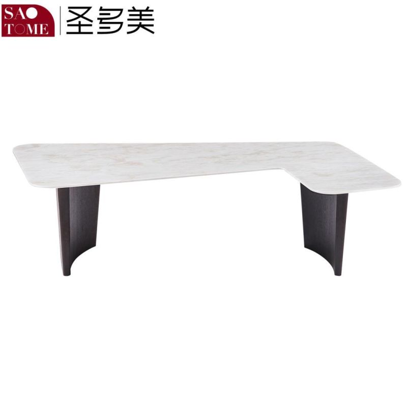 Modern Antique Living Room Furniture Rock Plate Special-Shaped Tea Table