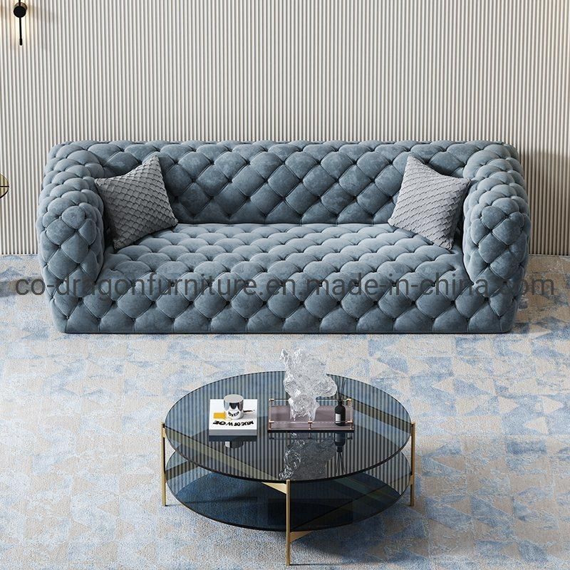 Fashion Luxury Velvet 3 Seaters Sofa for Living Room Furniture