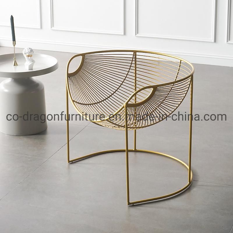 Luxury Low Back Steel Living Room Chair for Home Furniture