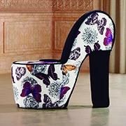 Modern Creative Design Colorful Shoe Shaped Furniture High Heel Shoe Chair