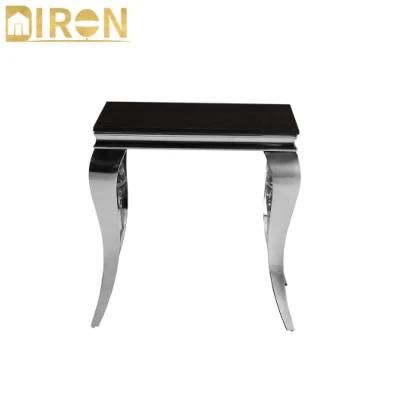 Hot Sale Modern Gold Stainless Steel Base Office Furniture Coffee Side Table