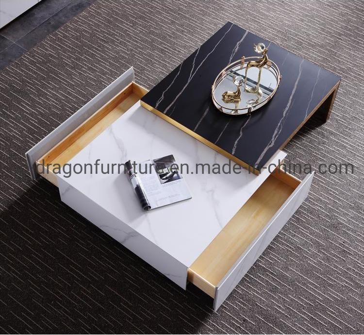 China Wholesale Living Room Furniture Wooden Function Coffee Table Group