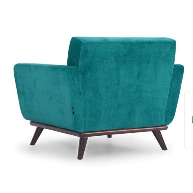 Jackie Velvet Singe Sofa Modern Style Armchair