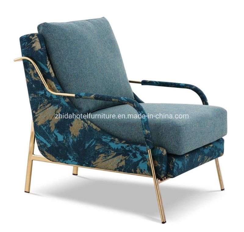 Hotel Furniture Brass Frame Modern Living Room Home Restaurant Chair