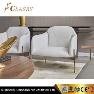Leisure Chair Metal Living Room Fabric Furniture Chair