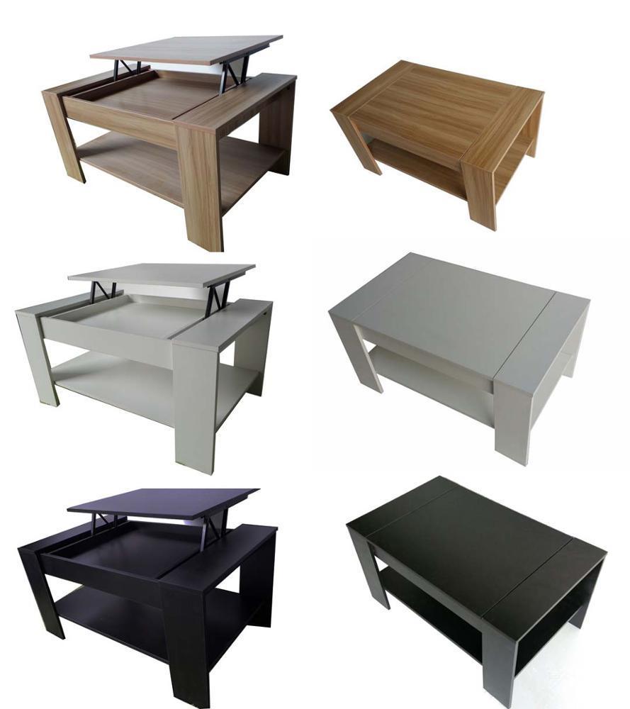 Modern Wood German Coffee Table Fish Tank Design