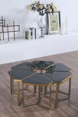 2019 Modern Design Combination Black Small Tea Table