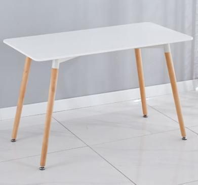 High Quality Wooden Coffee Table with Beech Legs, White Color
