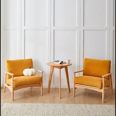 Living Room Furniture Chair Single Solid Wood Frame K\D Sofa