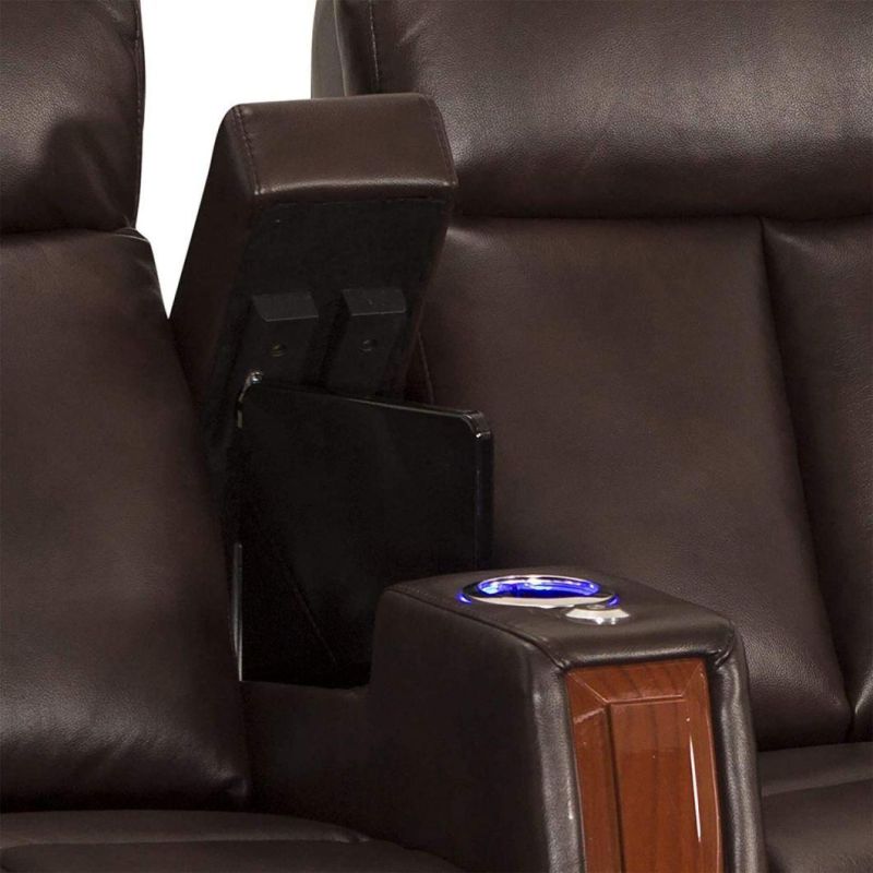 Jky Furniture Multifunction Luxury Adjustable Leather Home Theater Power Recliner Sofa Set with Customerization Functions