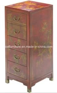 Art Classic Wooden Chinoiresie 5 Drawer Cabinet