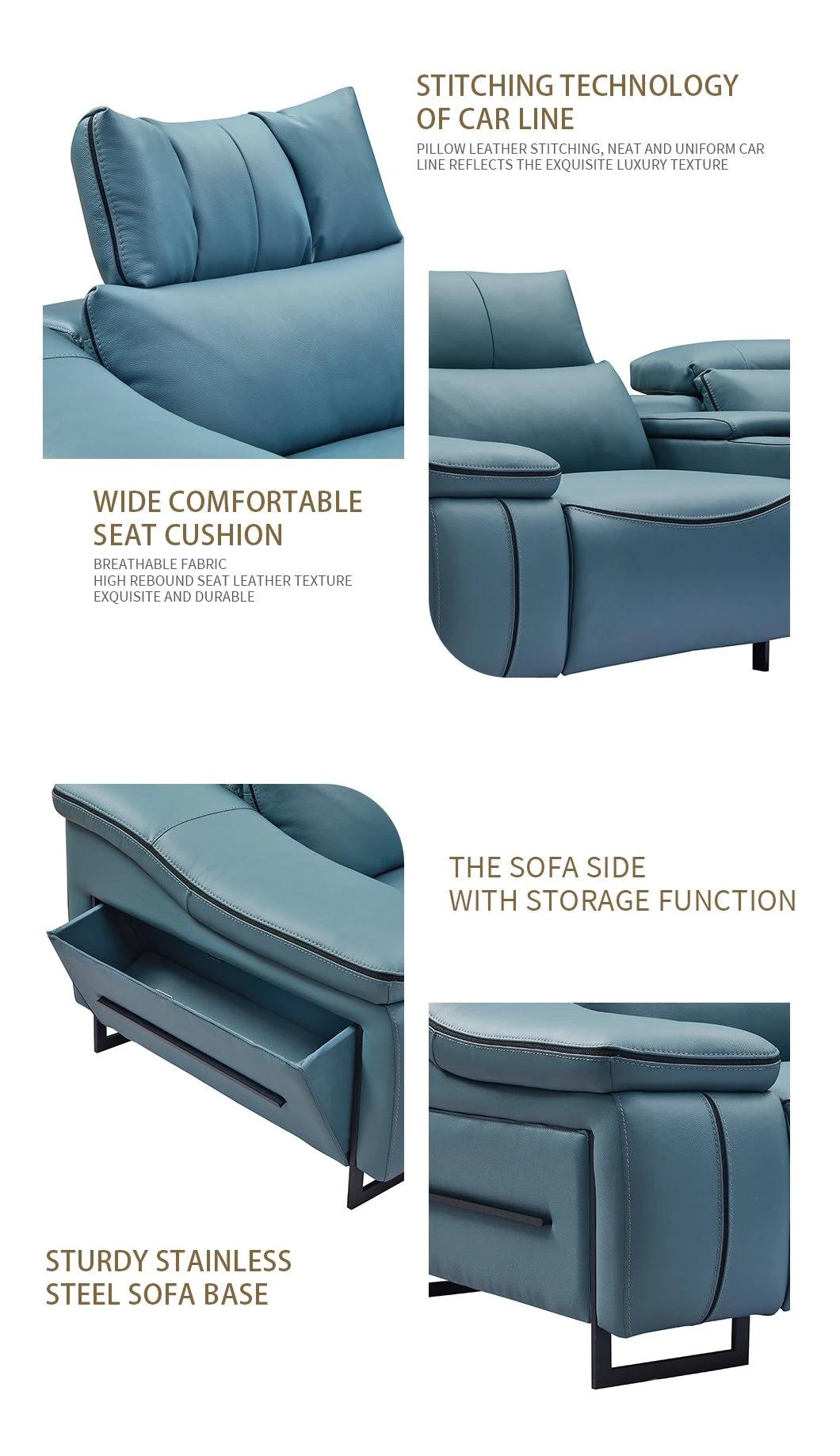 Simple Design Living Room Sectional Recliner Sofa