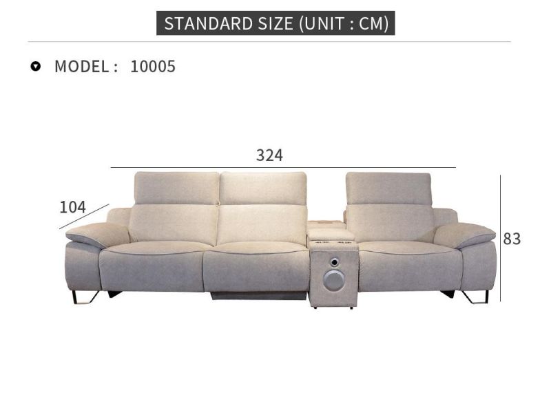 Multifunctional Modern Home Furniture Sofa with USB Interface and Music