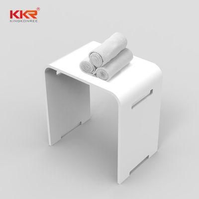 Artificial Stone Acrylic Solid Surface Bench Bathroom Vanity Stool