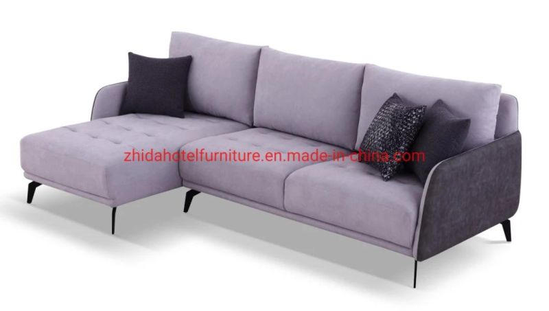 Apartment Modern Fabric Living Room L Shape Sectional Sofa for Home Use