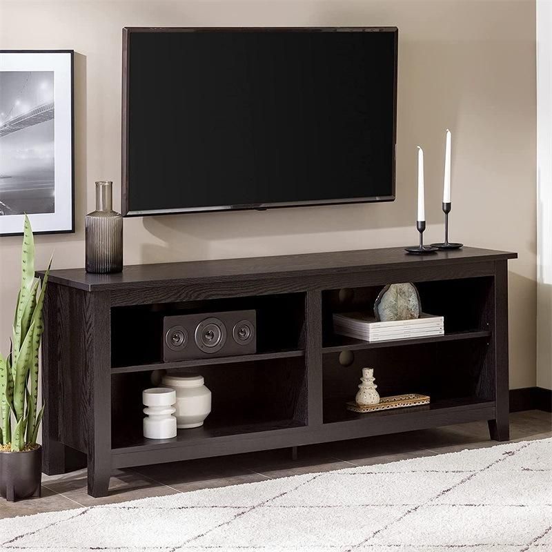 Wood Storage Cabinet with Shelve TV Stand for Home Living Room