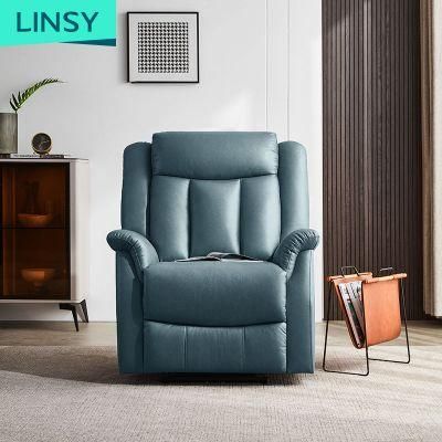 Linsy New European Stainless Steel China Manual Recliner Sofa Ls316sf2