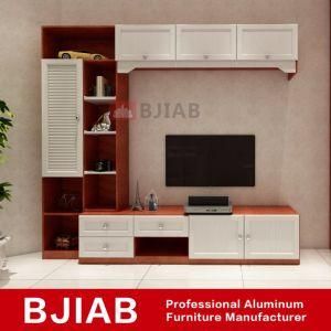 Customized Red Teak Calssic Home Furniture Aluminum TV Stand